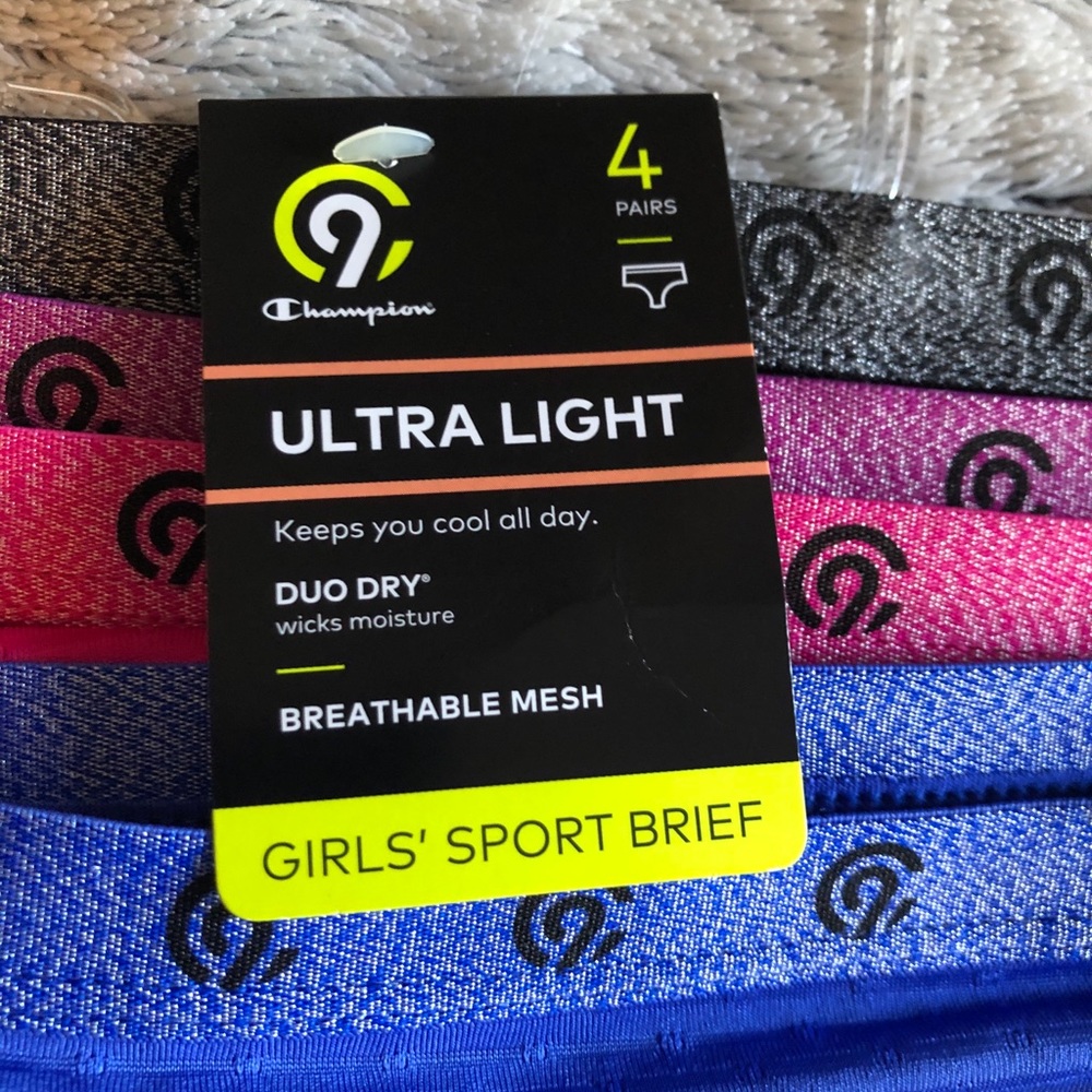 NWT Champion girls size 4 underwear